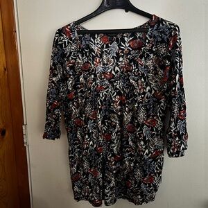 Lucky Brand Multicolor Floral Blouse